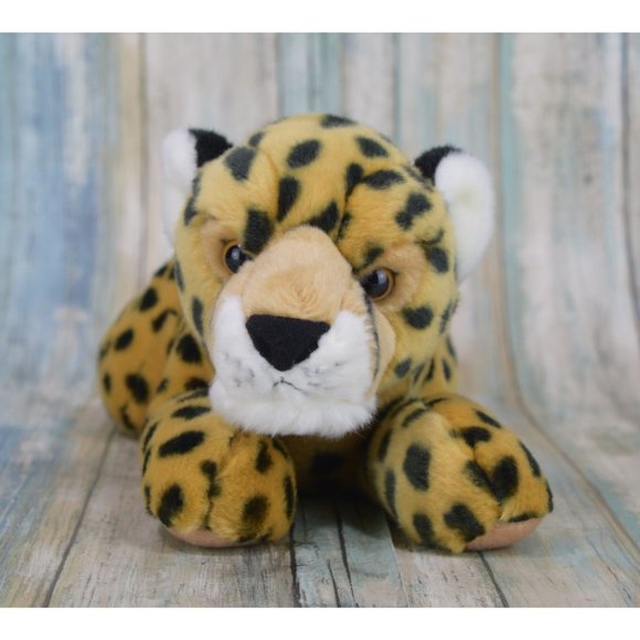 Aurora Cheetah Stuffed Animal 13" Leopard Cub Plush MINT - Picture 3 of 9